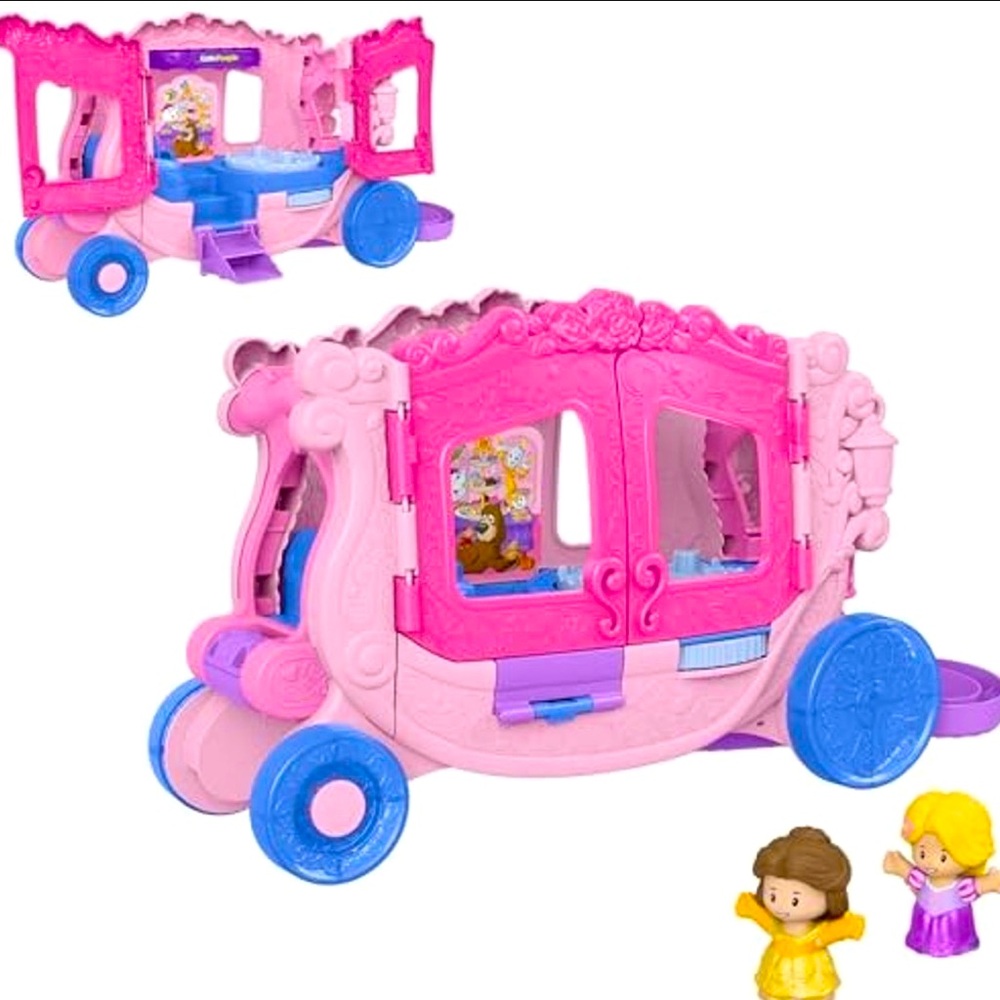 Fisher-Price Little People Disney Princess Pull-Along Musical Carriage